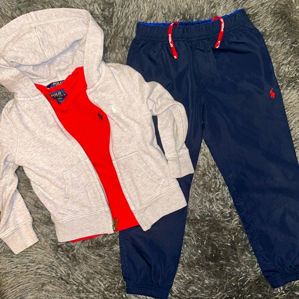 Ralph Lauren Polo Zip-Up & Polo Jogger Set